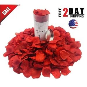 Zeyune 20000 Pcs Red Artificial Rose Petals Silk Flower Wedding Party X003XD22ZN